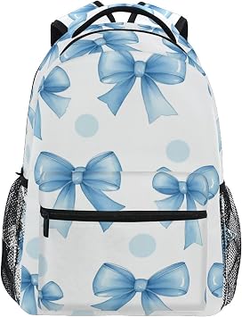 Blue Bow-knot Kids Backpack for Boy Girl Bookbag School Bag Daypacks for Women 23101258