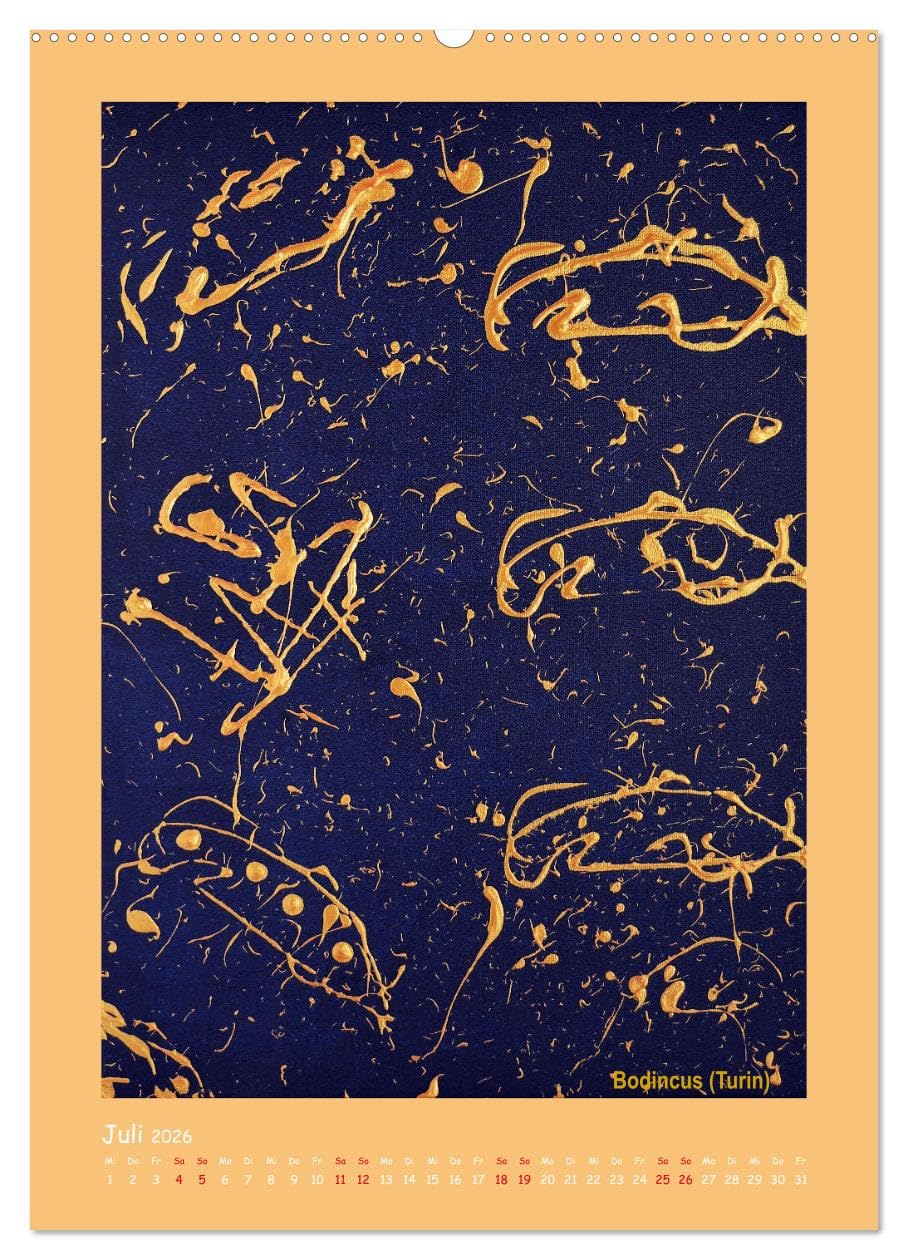Eine bunte Reise mit abstrakten Städten (hochwertiger Premium Wandkalender 2026 DIN A2 hoch), Kunstdruck in Hochglanz: Die abstrakte Kunst von Gaya ... fühlen, um wieder zu lieben (CALVENDO Orte)