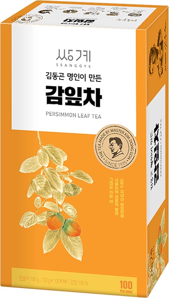 Amazon.com : Ssanggye Persimmon Leaf Tea 1.0g x 100 Tea Bags, Bulk
