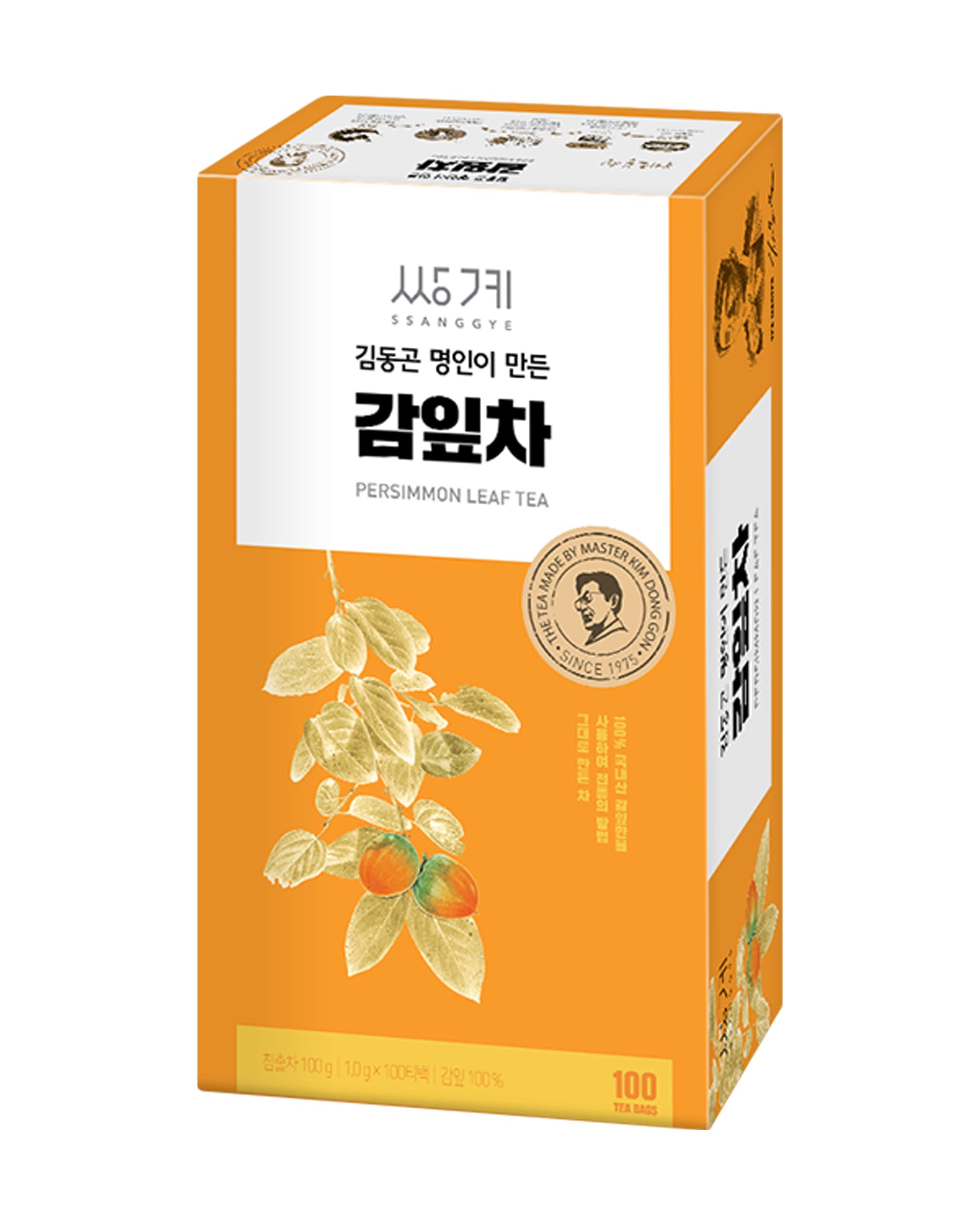 Amazon.com : Ssanggye Persimmon Leaf Tea 1.0g x 100 Tea Bags, Bulk