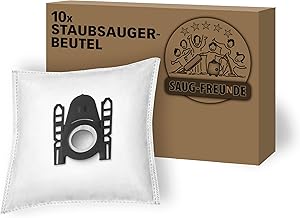 SAUG-FREUnDE 10 Vacuum Cleaner Bags for Bosch Series 2, GL-20, BGN2CHAMP, GL-30, BGL3A110, BGL3B110, BGL3B112, MoveOn Mini, GL-25, BGL25A100, GL-35, BGL35MON2, BGL35MON13, GL-4 0, BGL4SIL69W