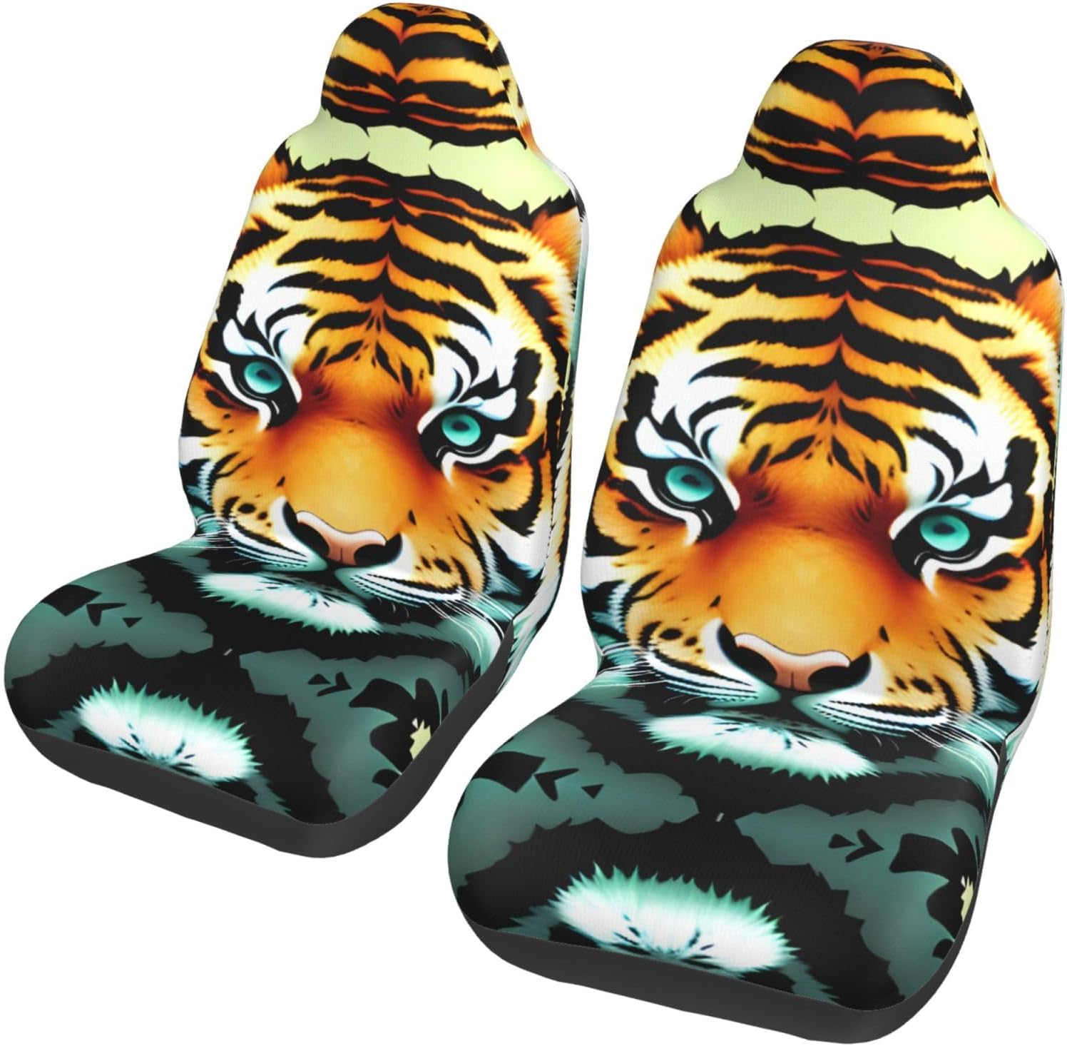 Little fat tiger head Car Seat Covers Car seat covers easy-to-clean car seat covers suitable for cars or trucks