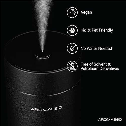 Miniatura 5 de Aroma360 - Difusor de aceites esenciales inalámbrico profesional - Cobertura de 600 pies cuadrados - Inalámbrico y portátil con control remoto -