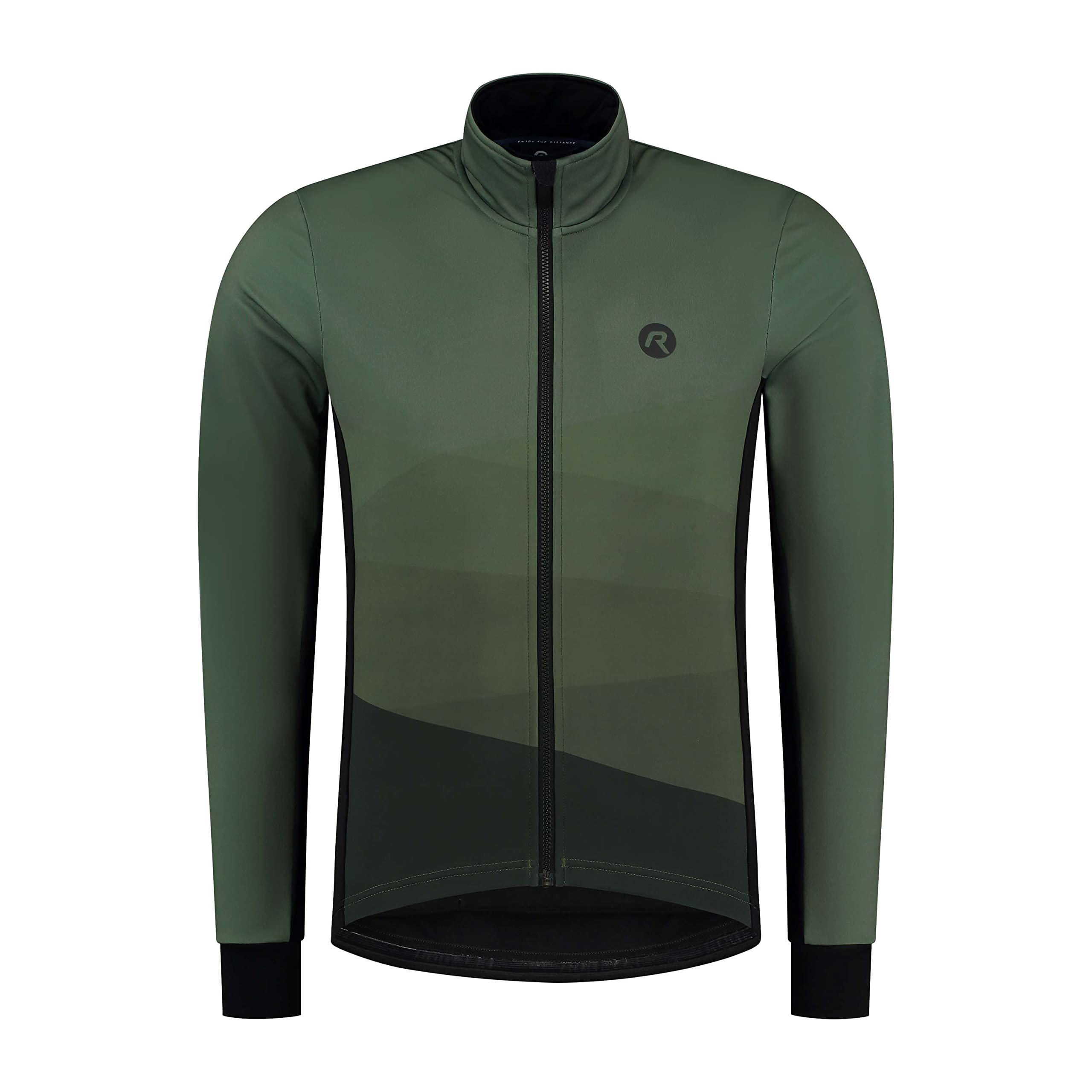 RogelliTarax Men's Cycling Jacket - Road Bike Jacket - Army Green