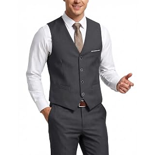 Terno masculino 2 peças: colete e calça com gravata