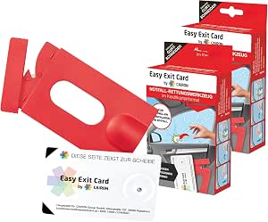 When Every Second Counts | Emergency Rescue Tool in Credit Card Format Set of 2 | For Car Side Windows, Can Be Used From Inside And Out | Includes Case with Belt Cutter - View 2