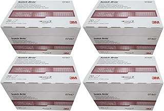 3M 07447 Scotch-Brite moNRr Maroon General Purpose Hand Pad, 20 Count (4 Pack)