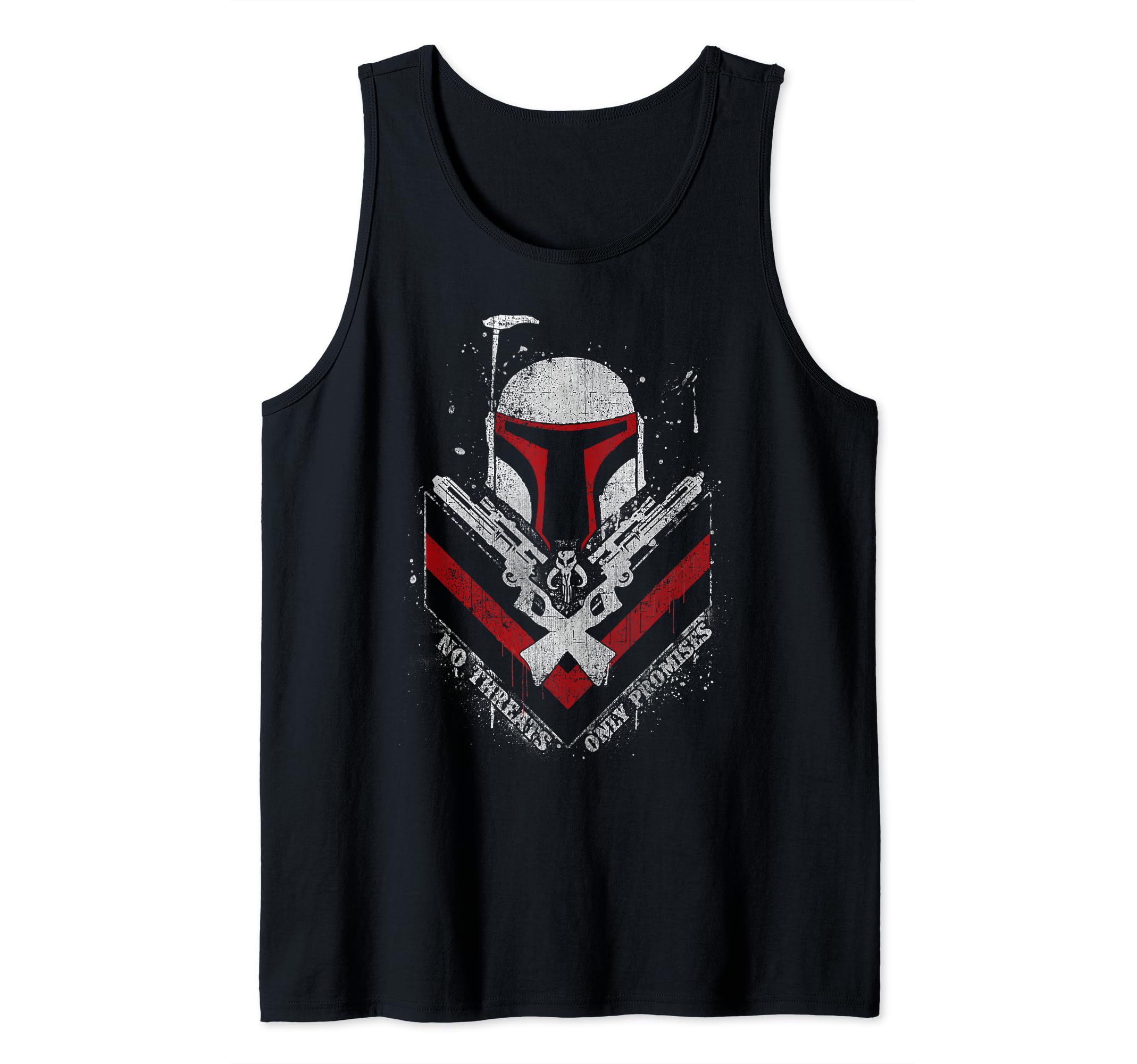 Star Wars Boba Fett No Threats Only Promises Tank Top, Black