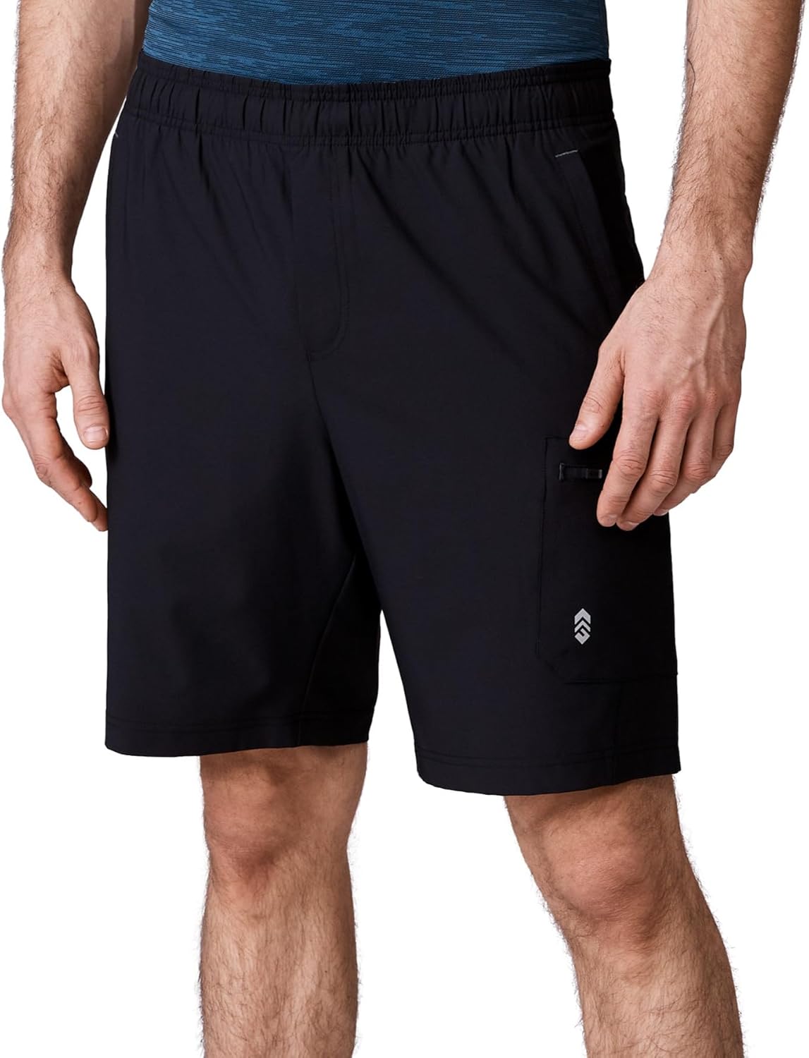 Free Country Athletic Men's Gym Workout Shorts Quick Dry with Pockets Running Stretch Tennis Basketball Shorts for Mens-Tech