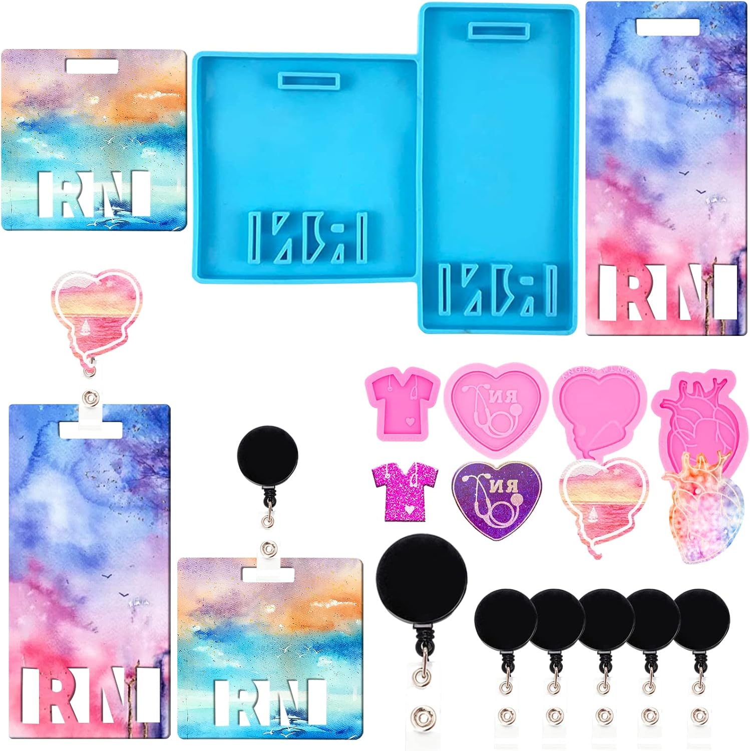 Resin Mold for Name Badge, ID Card Holder Resin Mold