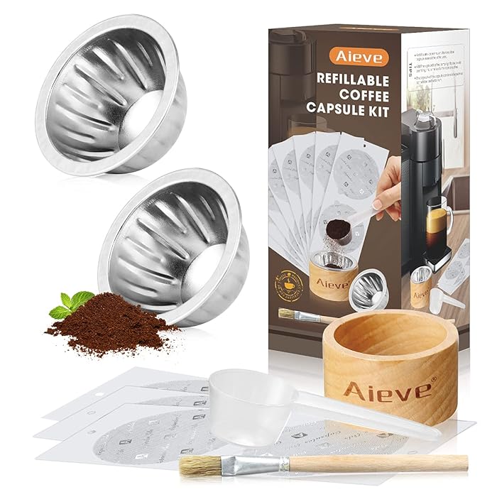 Buy AIEVE Refillable Coffee Capsule Kit for Nespresso Vertuoline