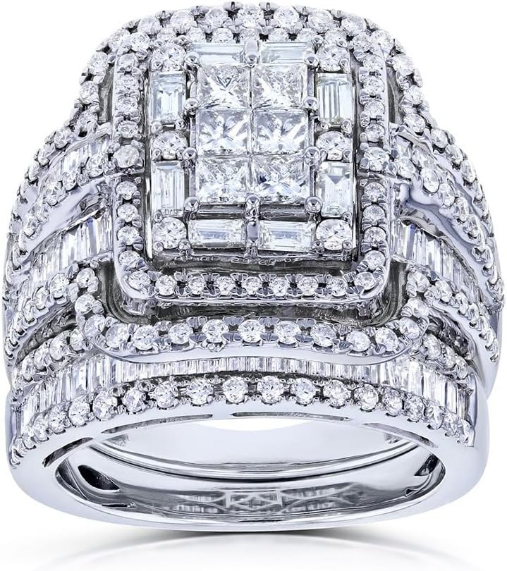 Fashion Shiny Full CZ Stone Cushion Cut 4ct Zircon Diamonds Stone Square Cut Diamond Engagement Ring 925 Sterling Silver Wedding Band Ring Eternal Promise Ring for Women