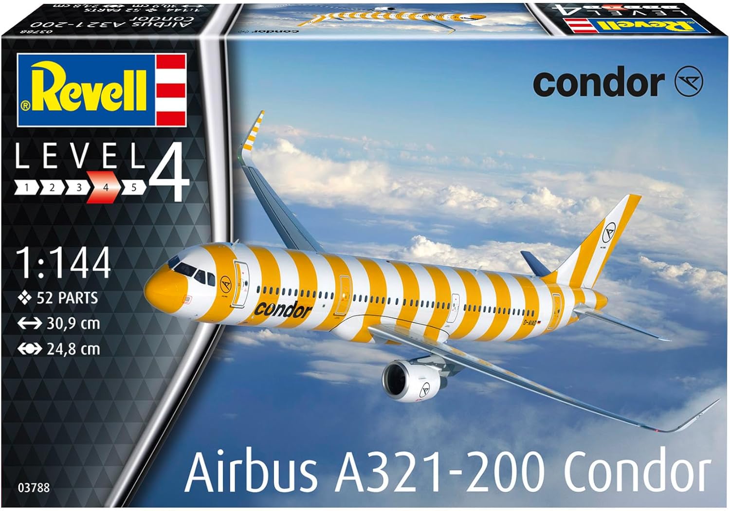 Revell 03788 Airbus A321-200 Condor 1:144 Scale Unbuilt/Unpainted Plastic Model Kit