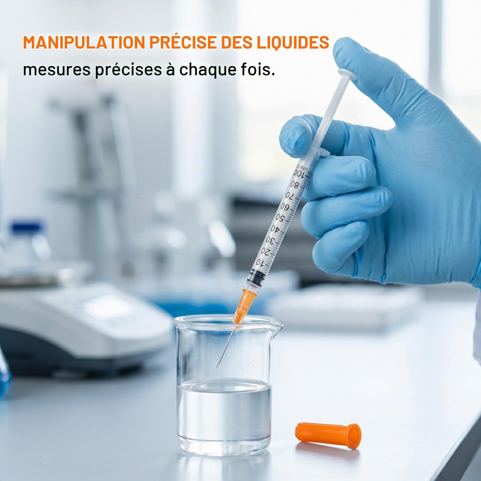 10 Pièces tubes en plastique de 1 ml(30 g x 8 mm), outils de mesure polyvalents, emballés individuellement