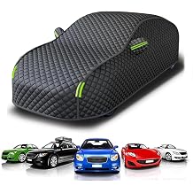 Hail Protector Full Car Cover, for Dacia/Renault Sandero2008-2025, Waterproof Outdoor All Weather Snow Rain Protector Full Exterior, Black