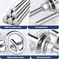 Vista 4 de Marinebaby Marine 316 - Gancho de remolque de acero inoxidable para barcos, kayak, surf