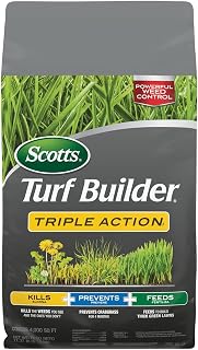 Scotts Turf Builder Triple Action Weed Killer, Crabgrass Preventer & Lawn Fertilizer - 4,000 sq. ft. Coverage