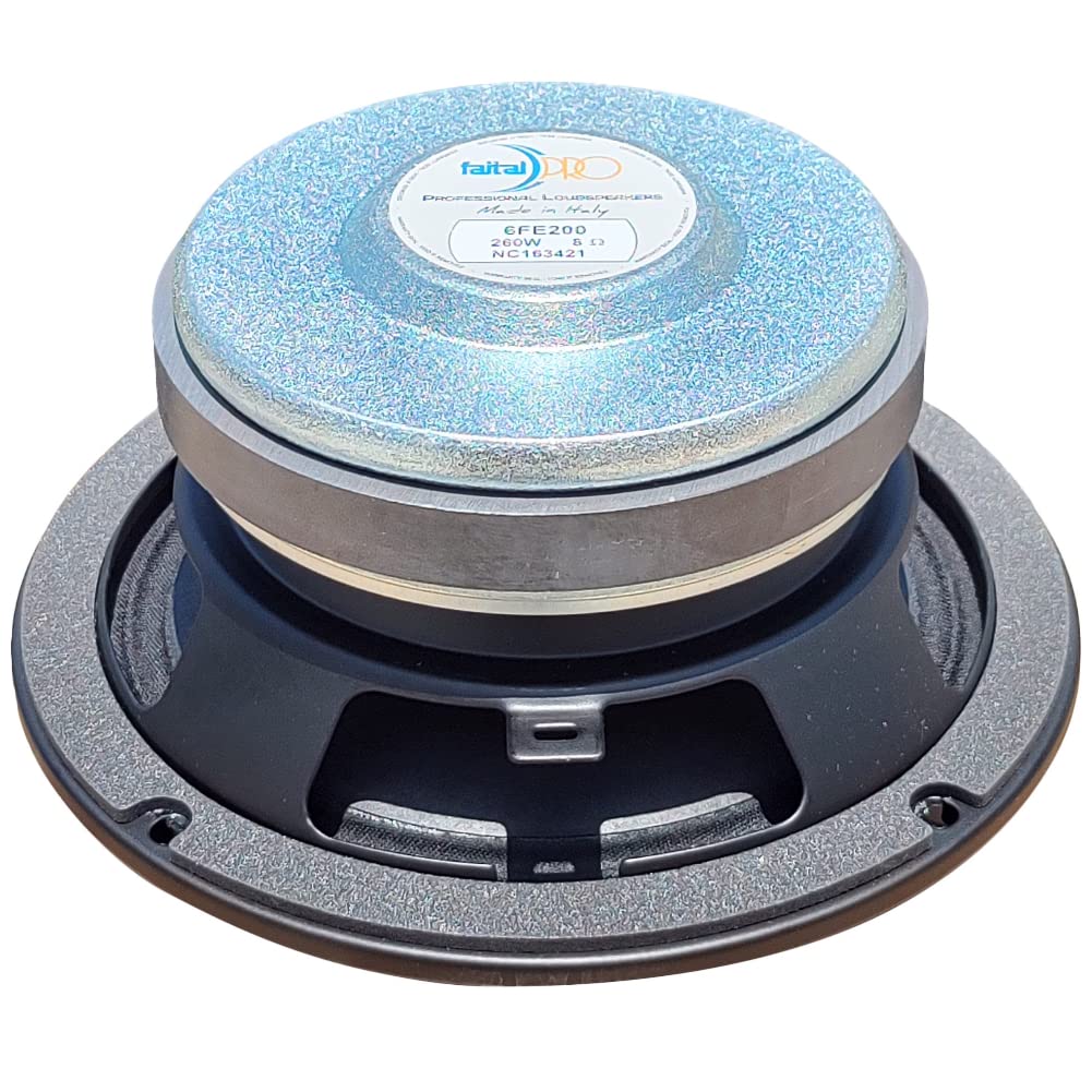 FAITAL PRO 6FE100 – Midwoofer Esagonale 16,5cm (6,5″) 8 Ohm, 100W RMS / 200W MAX, Sensibilità 91dB, Per Audio Casa – 1 Pezzo + Sticker Omaggio