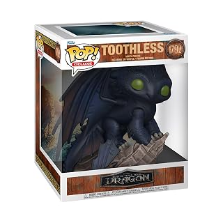 Funko Pop! Deluxe: How to Train Your Dragon – Live Action – Toothless – Figurine en Vinyle de Collection – Idée Cadeau – Produit Officiel – Jouets pour Enfants et Adultes - Les Beatles, Paul McCartney, John Lennon, RIngo Starr, George Harrison