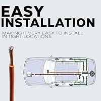 Vista 7 de BEST CONNECTIONS Juego de cables primarios automotrices de calibre 14, cableado eléctrico duradero primario/remoto, alimentación/tierra