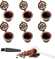 Vista 9 de Reusable espresso Capsules Refillable Coffee Pods - Coffee Capsule Filter Compatible With Nespresso Coffee Machines - Replacement for Nespresso Food