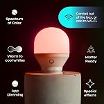 LIFX Color Smart Light Bulbs (2-Pack) A19 E26, Matter Compatible RGB + Tunable White (800 Lumens), WiFi Dimmable Color Changing (2.4GHz), Compatible with Apple HomeKit, Alexa & Google