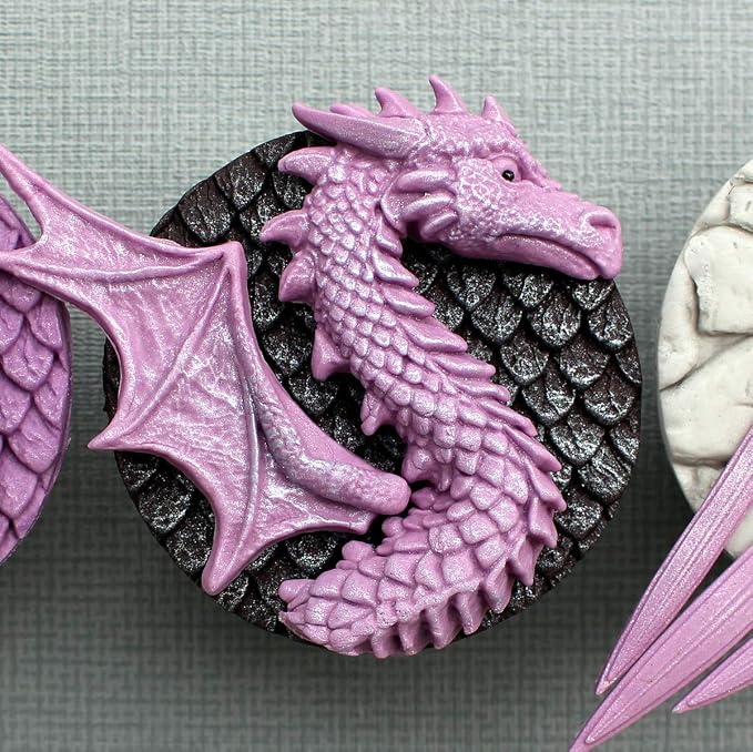 Molde de Silicona Katy Sue Dragón para Decoración miniatura 3