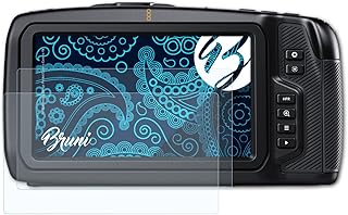 Bruni Screen Protector compatible with Blackmagic Design Pocket Cinema Camera 4K Protector Film, crystal clear Protective Film (2X)