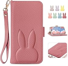 iPhone 17e Case, Notebook Type, Smartphone Case, iPhone 17e /16e, Mobile Cover, iPhone 16e, Notebook Type Case, Stand Function, Card Storage, Fashionable, Cute, Rabbit, Popular, Women's, Ladies, Good Texture, 16e Cover, Wallet Type, Premium PU Leather, St