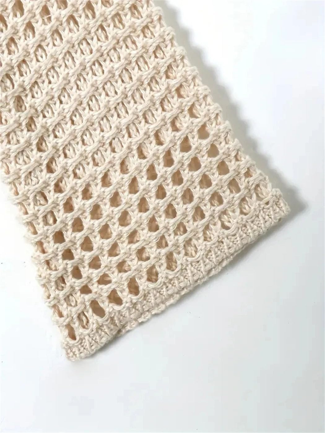 Women Crochet Knit Hollow Out Crop Top Long Sleeve Shrug Shoulder Sweater Mesh Cover Ups Y2k Pullovers