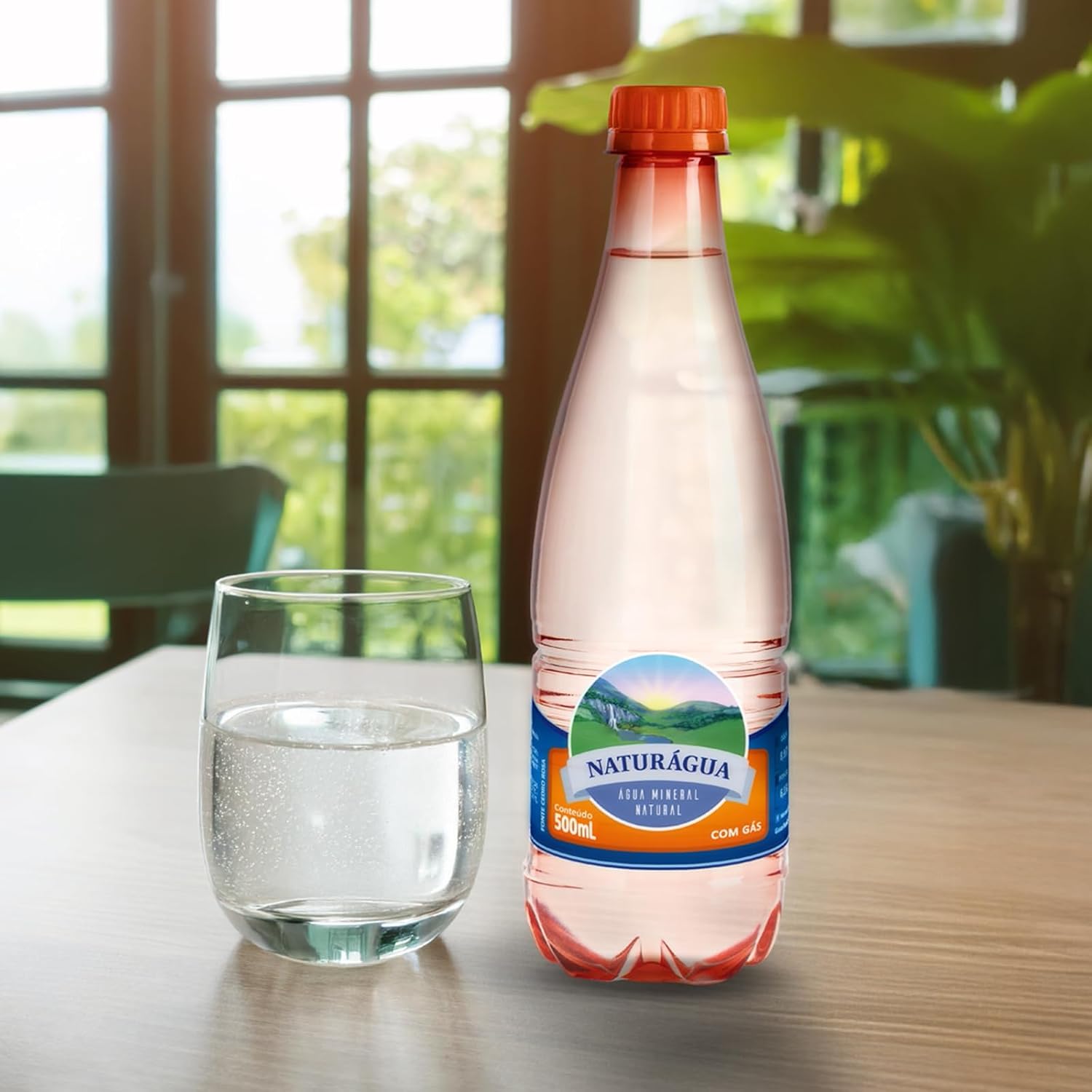 Água Mineral Naturagua 500ml com Gás (pacote com 12 unids)