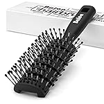 Balon Hair Brush for Women & Men, Speed Dry Vent Hair Brushes, Pain-Free Detangling Brush for All Wet or Dry, Curly Hair Brush(Black)