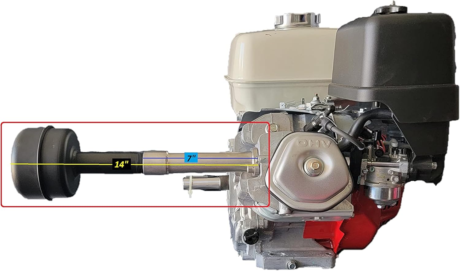 AR-Sport Exhaust Pipe SS plus Muffler for: Mud Motors, Predator 301cc 420cc, GX240 GX270 GX390, B&S 1450 305cc, Lifan LF190F-BQ 15 HP 420cc. Made in U.S.A.