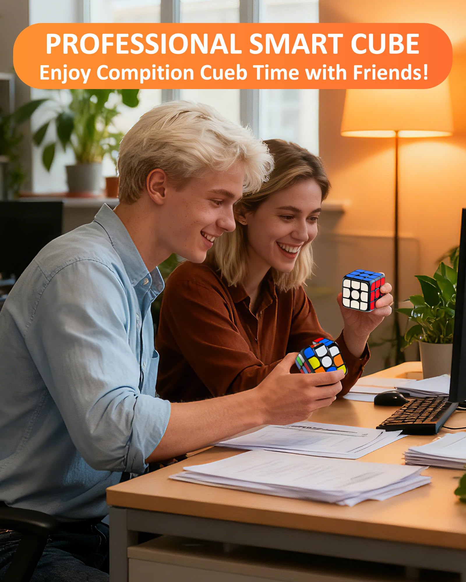 ROXENDA 3x3 Smart Cube – Bluetooth Zauberwürfel Mit Magnetsystem, App-Anbindung, Echtzeit-Tracking & Lern-Tutorials