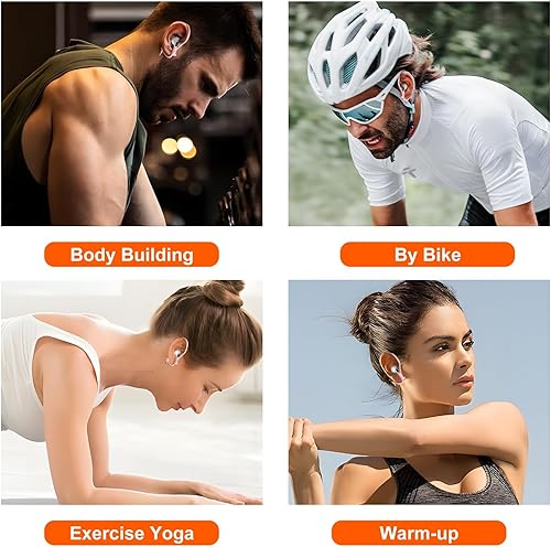 Miniatura 6 de [2 pares] Haireca - Ganchos para los oídos para AirPods Pro 3, 2, 1 y AirPods 4, 3, 2, 1, [ajustables] Diseño ergonómico antideslizante, clip de