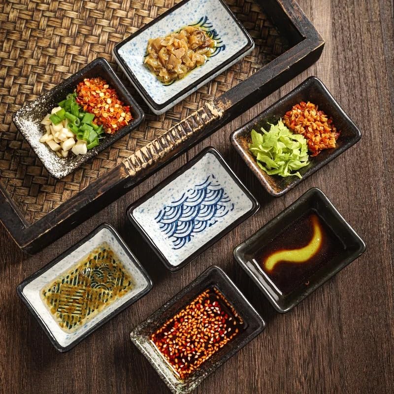 Ramequins à sauce en céramique pour éviter les mélanges de condiments - 2