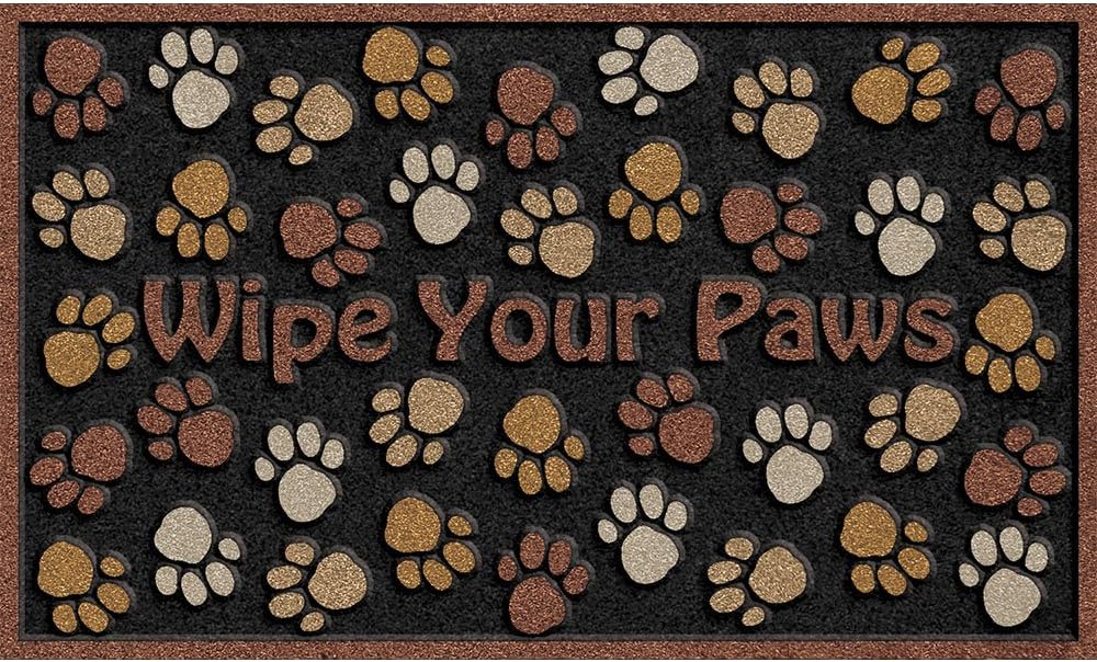 Apache Mills 60-925-0894-18x30 CleanScrape Deluxe Wipe Your Paws Door Mat, Brown, 18-Inch by 30-Inch