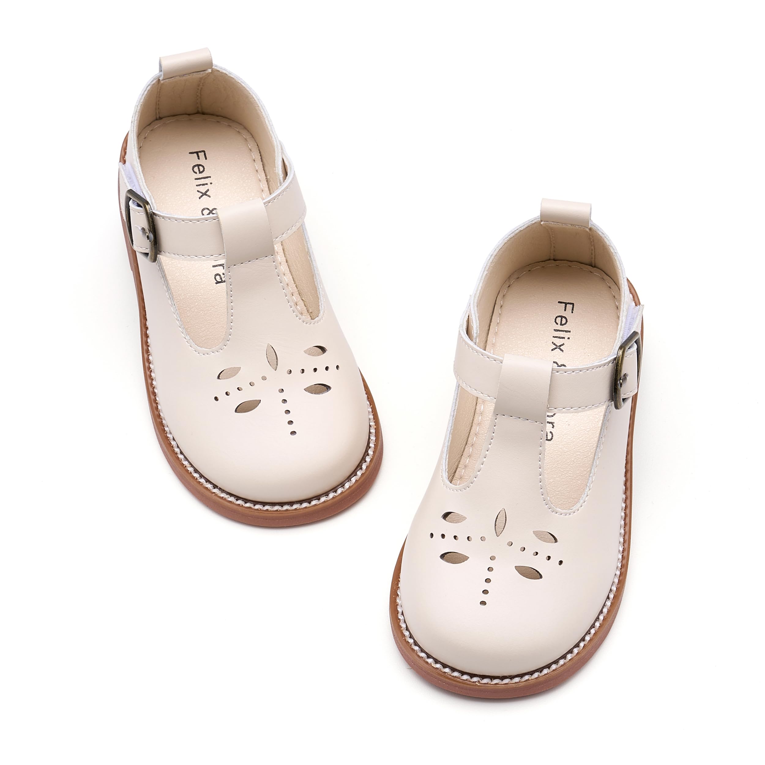 Felix &amp; Flora Toddler Little Girl Mary Jane Dress Shoes - Ballet Flats for Easter Flower Girl Party School Shoes.