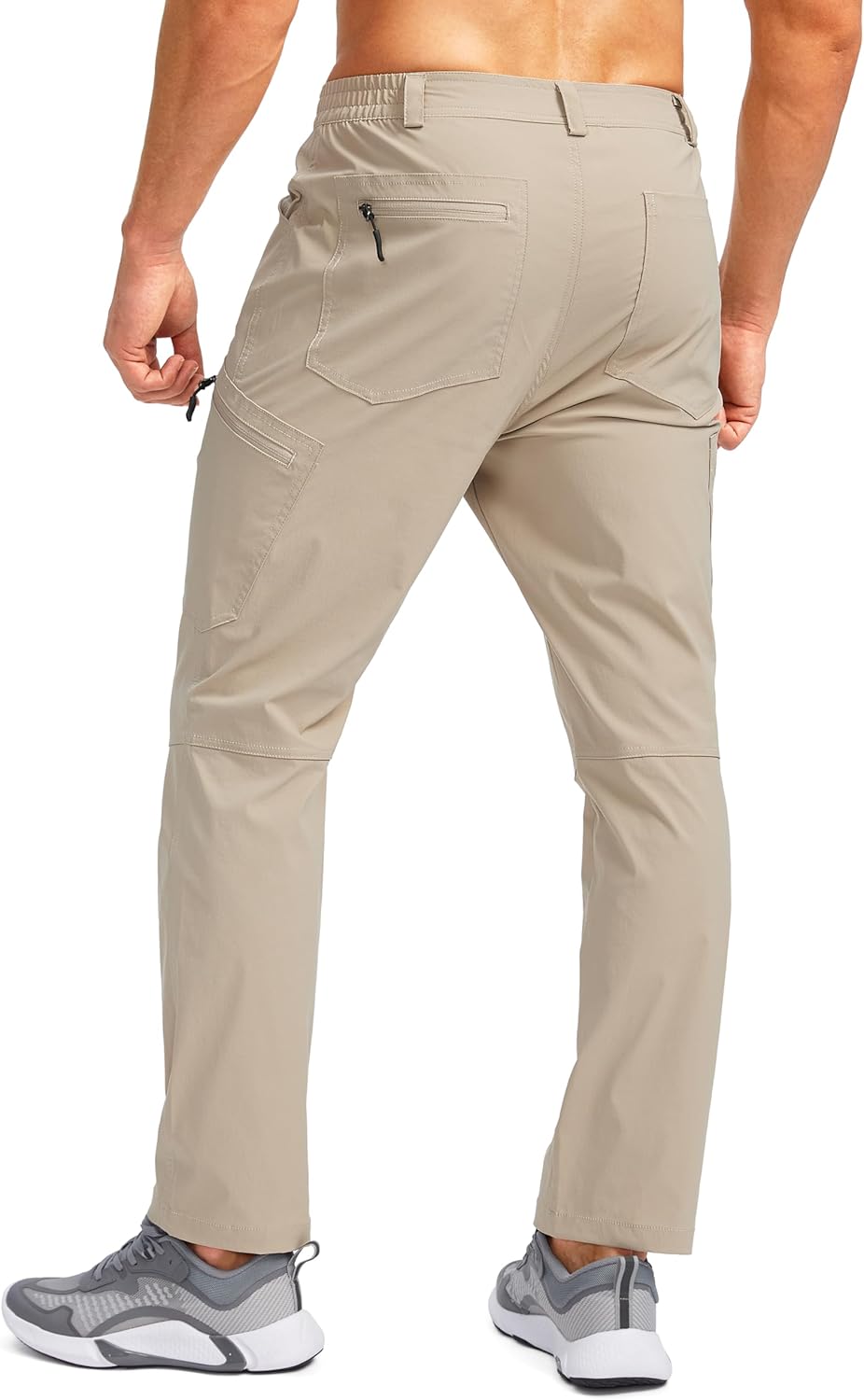 Pudolla Men's Lightweight Hiking Pants with 7 Pockets Quick Dry Water Resistant Fishing Travel Pants - Image 2