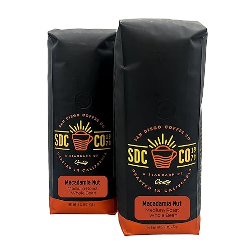 Vista 84 de San Diego Coffee Café orgánico tostado francés DECAF, tostado oscuro, café en grano entero, bolsa de 16 onzas Café en grano tostado descafeinado