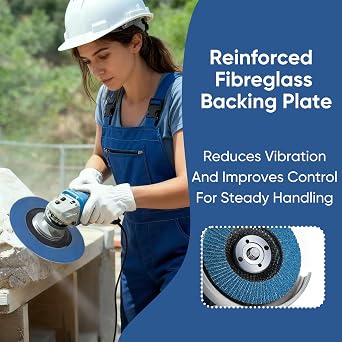 4 Pack 115 mm Flap Discs 40/60/80/120 Grit - For 22 mm Angle Grinders
