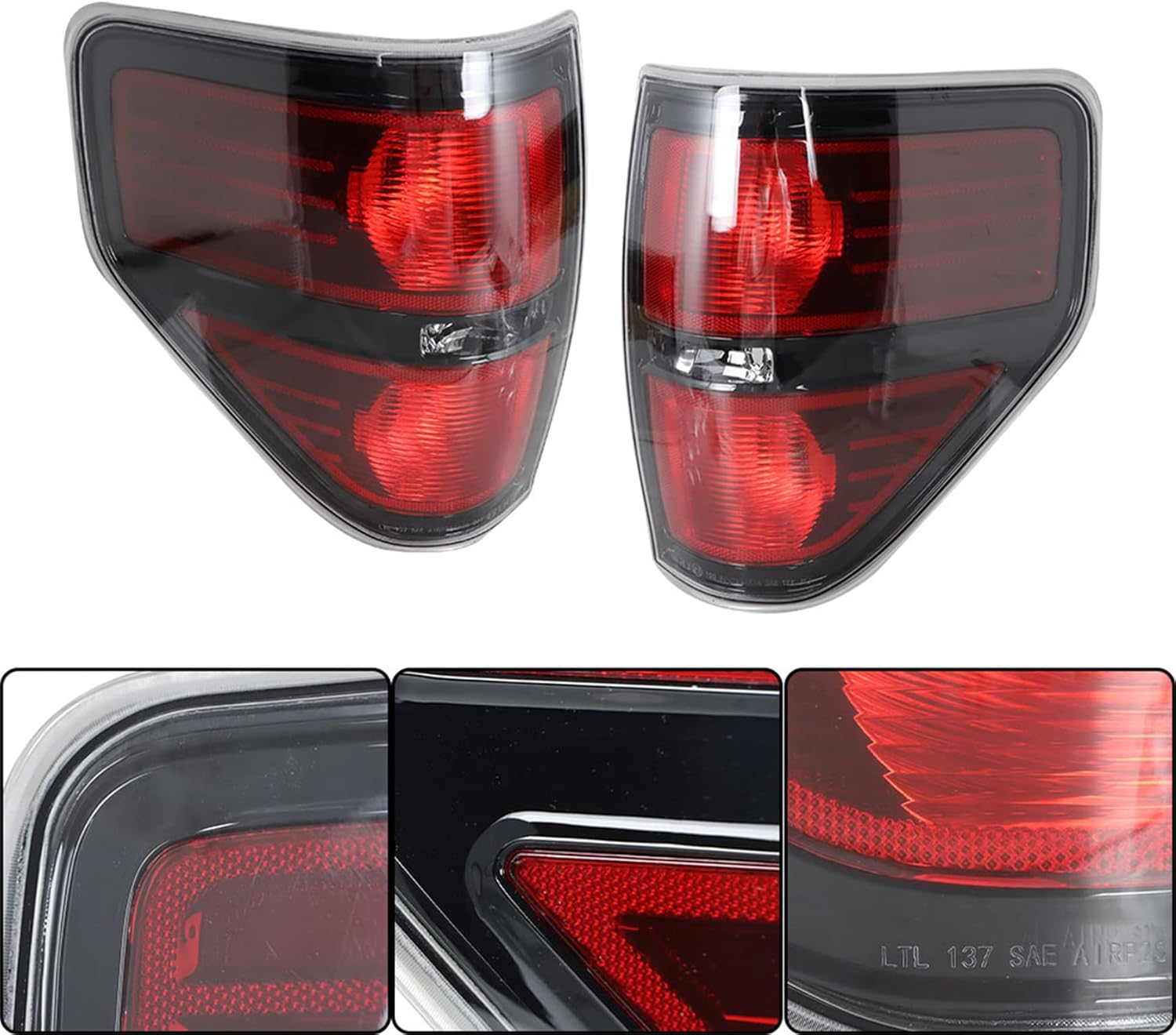 Silscvtt Left and Right Tail Light Replacement for F150 2009-2014 Brake Lamp Driver and Passenger Side BL3Z13405AB BL3Z13404AB
