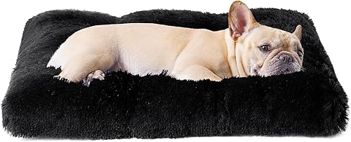 Miniatura 28 de EHEYCIGA Cama mullida para perros extragrandes, almohadilla de pelo sintético de felpa, cama XL calmante antiansiedad para jaula, lavable, suave y