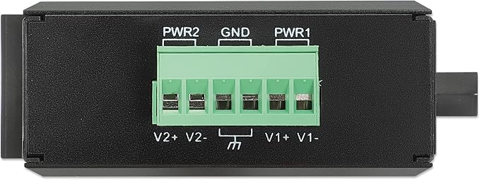 Convertidor de Medios Gigabit Industrial Intellinet con Inyector PoE+ de 30 W y Ranura SFP miniatura 4