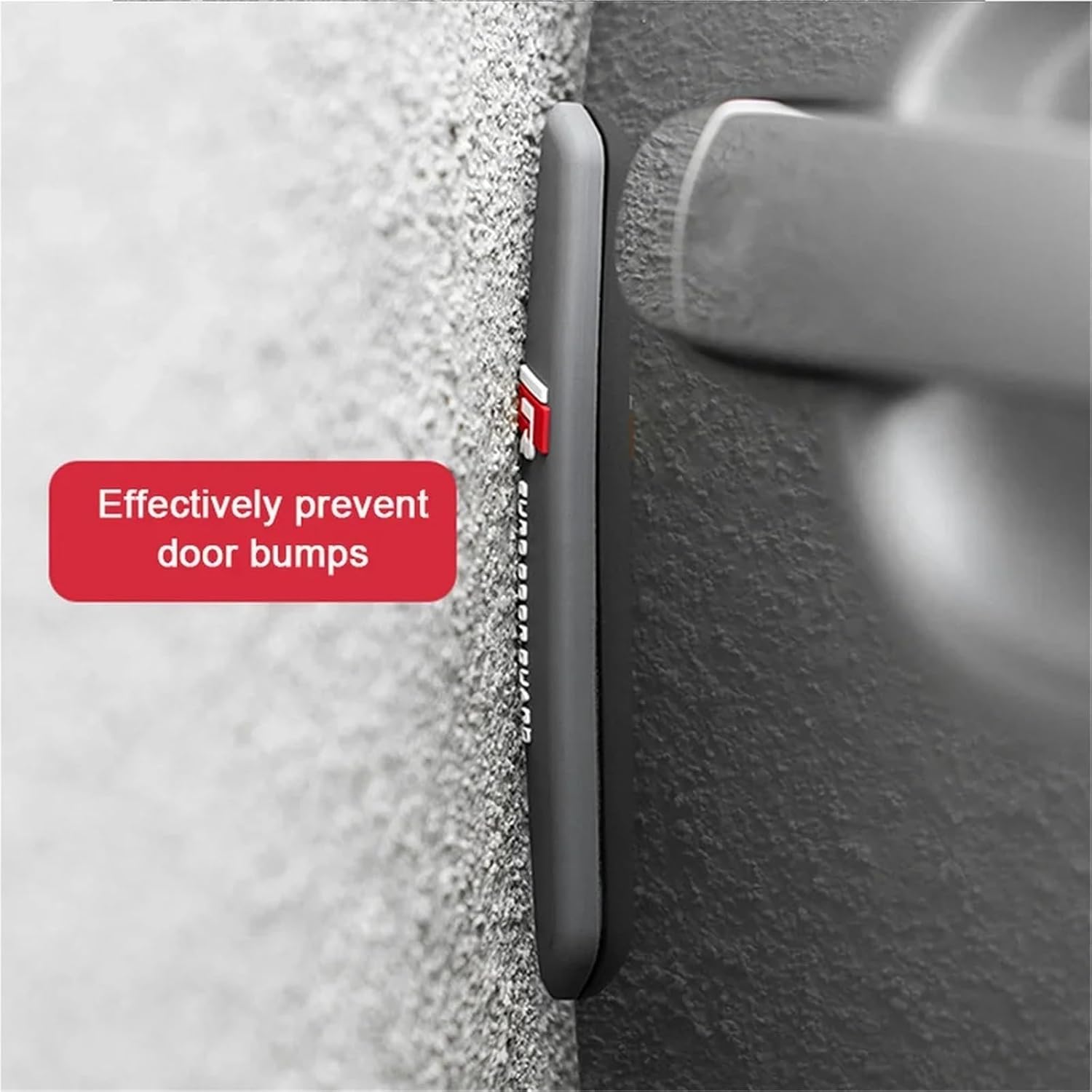 4/6Pcs Auto Car Door Edge Protection Guards Buffer Trim Molding Protection Strip Scratch Protector Car Door Crash Bar(White)