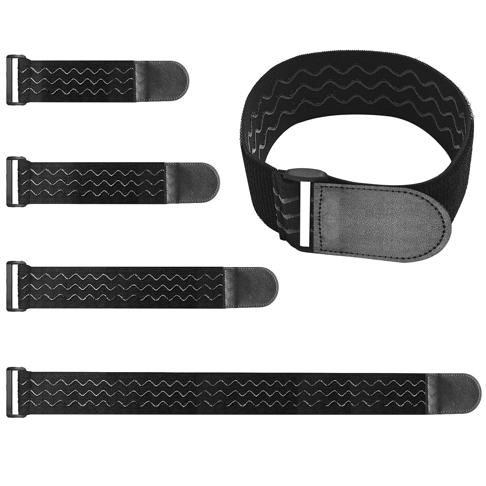 Klettband-Rolle 2,5 Cm X 4,8 M Mit 25 Metallschnallen – Wiederverwendbar, Bis 22,7 Kg Haltend, Für Kabel & Outdoor