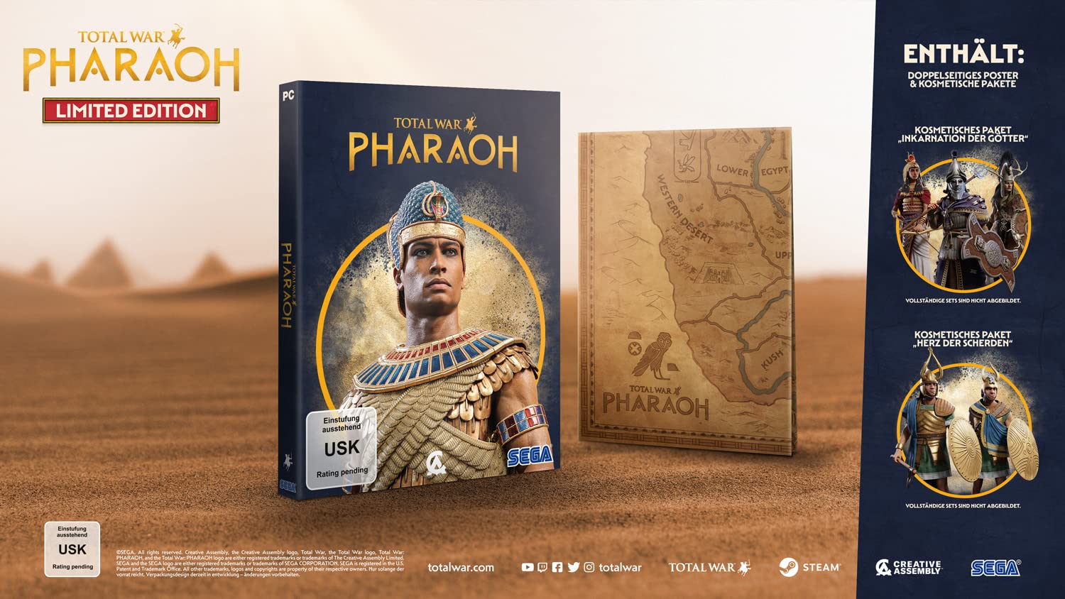 Total War: Pharaoh Limited Edition (Code in a Box) (PC) (64-Bit)