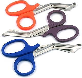 AAPROTOOLS Set of 3 (Orange Purple Blue) Trauma Paramedic EMT Shears Scissors 7.5
