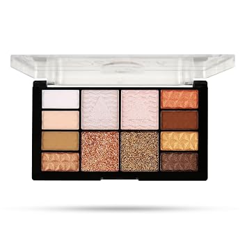 12 Colour Eyeshadow Palette | Mix of Matte Shimmer Shades | Water Proof | Light Weight and Travel Friendly | Long Lasting | Highly Pigmented 01, 32.2G