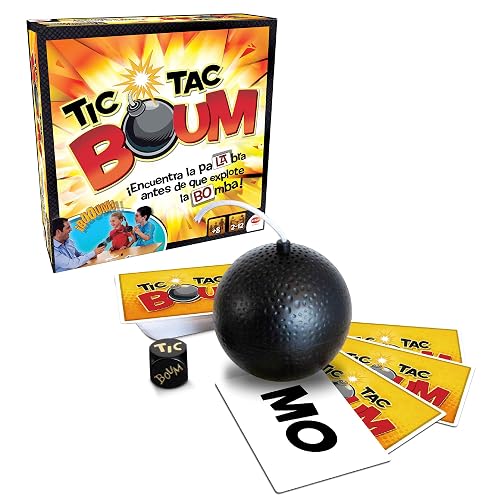 Bizak - Tic TAC Boum Juego de Mesa Infantil A Partir de 8 Años, Divertido Juego de Cartas y Educativo De 2 a 12 Jugadores, Aprende Nuevas Palabras, Desarrolla Habilidades Lingüística(64550487)